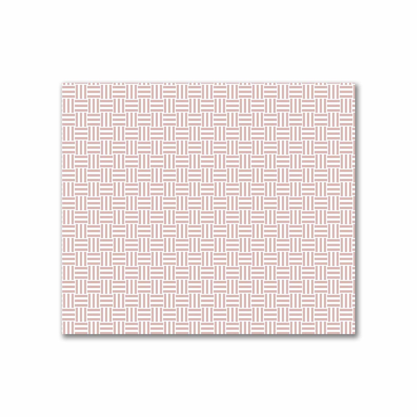 Off-White Cotton Sateen Fabric with Salmon Single Weave Motif Print | FACS-1139-142