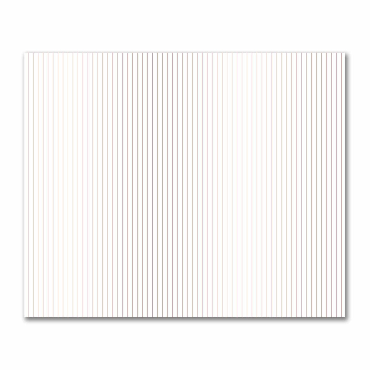 Off-White Cotton Sateen Fabric with Fine Salmon Stripes, FACS-1139-151