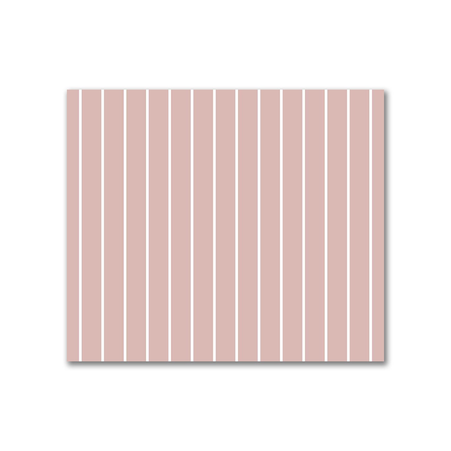 Cotton Sateen Fabric with Fine Off-White Stripes on Salmon, FACS-1139-152