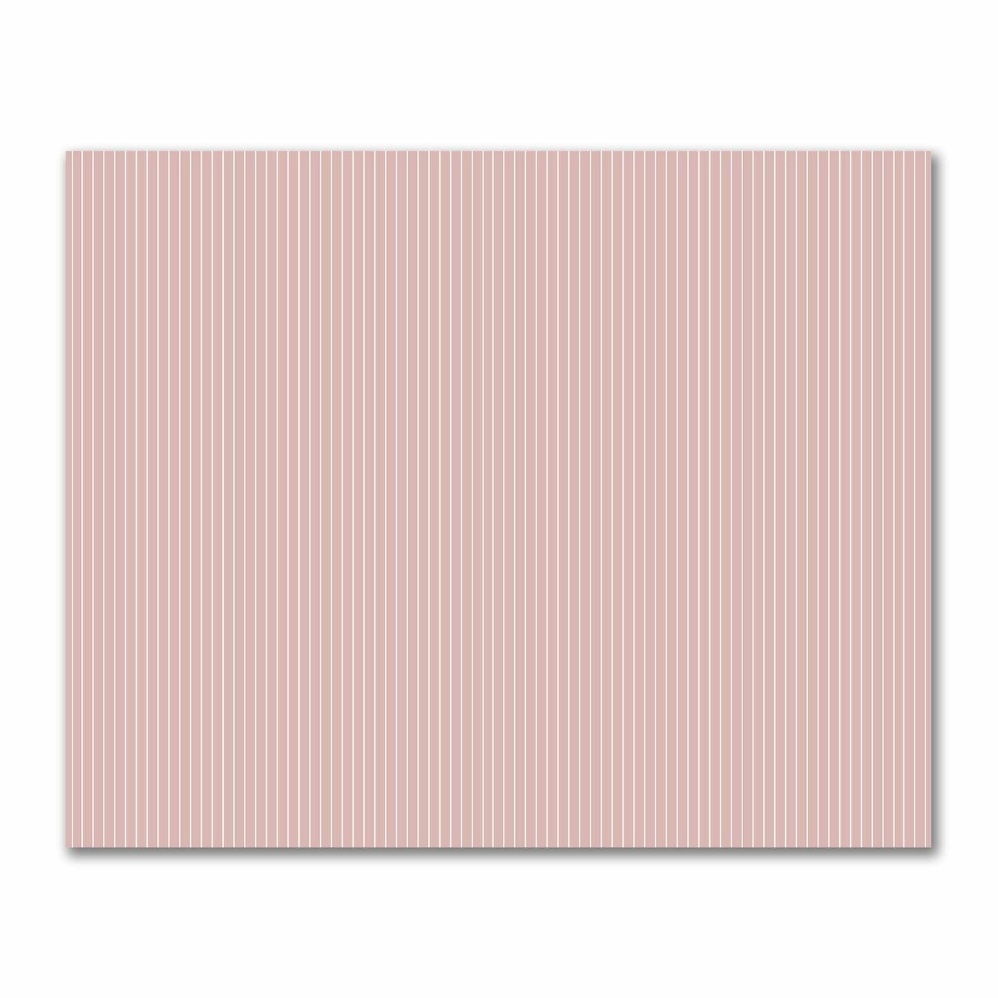 Cotton Sateen Fabric with Fine Off-White Stripes on Salmon, FACS-1139-152