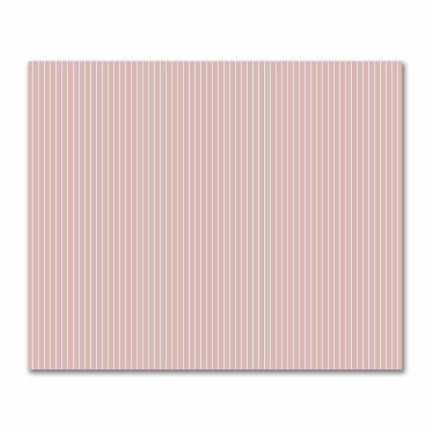 Cotton Sateen Fabric with Fine Off-White Stripes on Salmon, FACS-1139-152