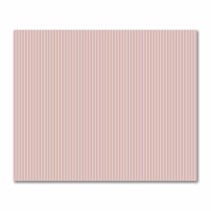 Cotton Sateen Fabric with Fine Off-White Stripes on Salmon, FACS-1139-152