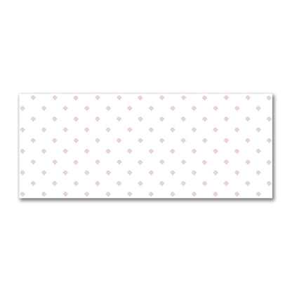 Off-White Cotton Sateen Fabric with Salmon Hand-painted Swizzle Motif Print | FACS-1139-171