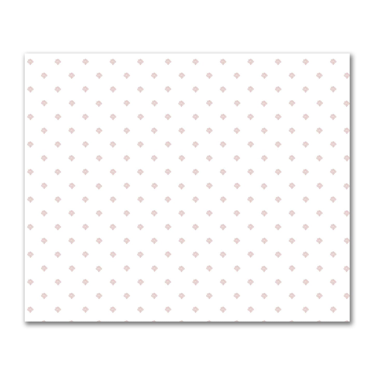Off-White Cotton Sateen Fabric with Salmon Hand-painted Swizzle Motif Print | FACS-1139-171