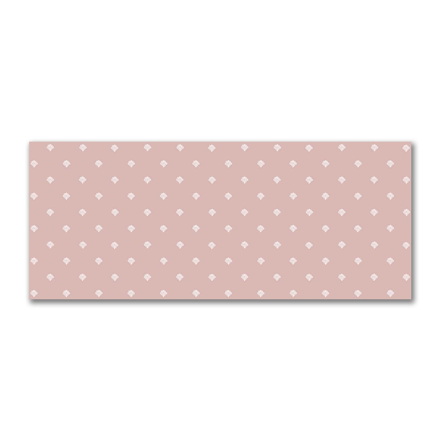 Salmon Cotton Sateen Fabric with Off-White Hand-painted Swizzle Motif Print | FACS-1139-172