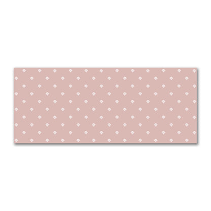 Salmon Cotton Sateen Fabric with Off-White Hand-painted Swizzle Motif Print | FACS-1139-172