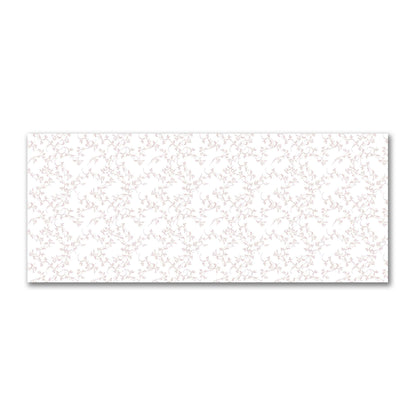 Off-White Cotton Sateen Fabric with Salmon Hand-painted Vine Print | FACS-1139-181
