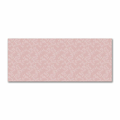 Salmon Cotton Sateen Fabric with Off-White Vine Print  | FACS-1139-182