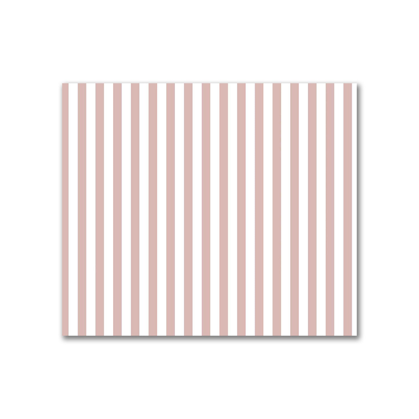 Off-White Cotton Sateen Fabric with Thin Salmon Bars, FACS-1139-241