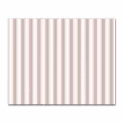 Off-White Cotton Sateen Fabric with Thin Salmon Bars, FACS-1139-241