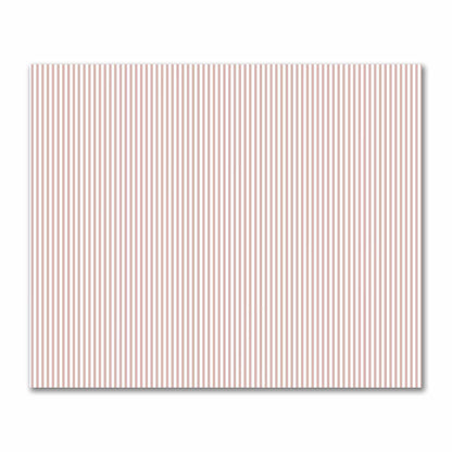 Off-White Cotton Sateen Fabric with Thin Salmon Bars, FACS-1139-241