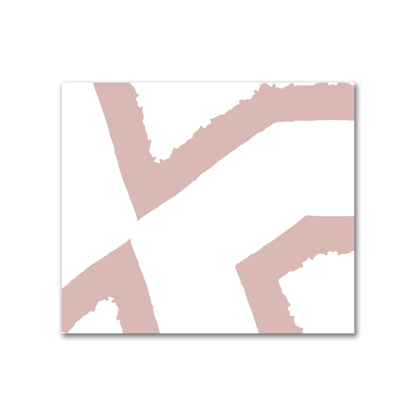 Off-White Cotton Sateen Fabric with Bold Salmon Graphic  | FACS-1139-391