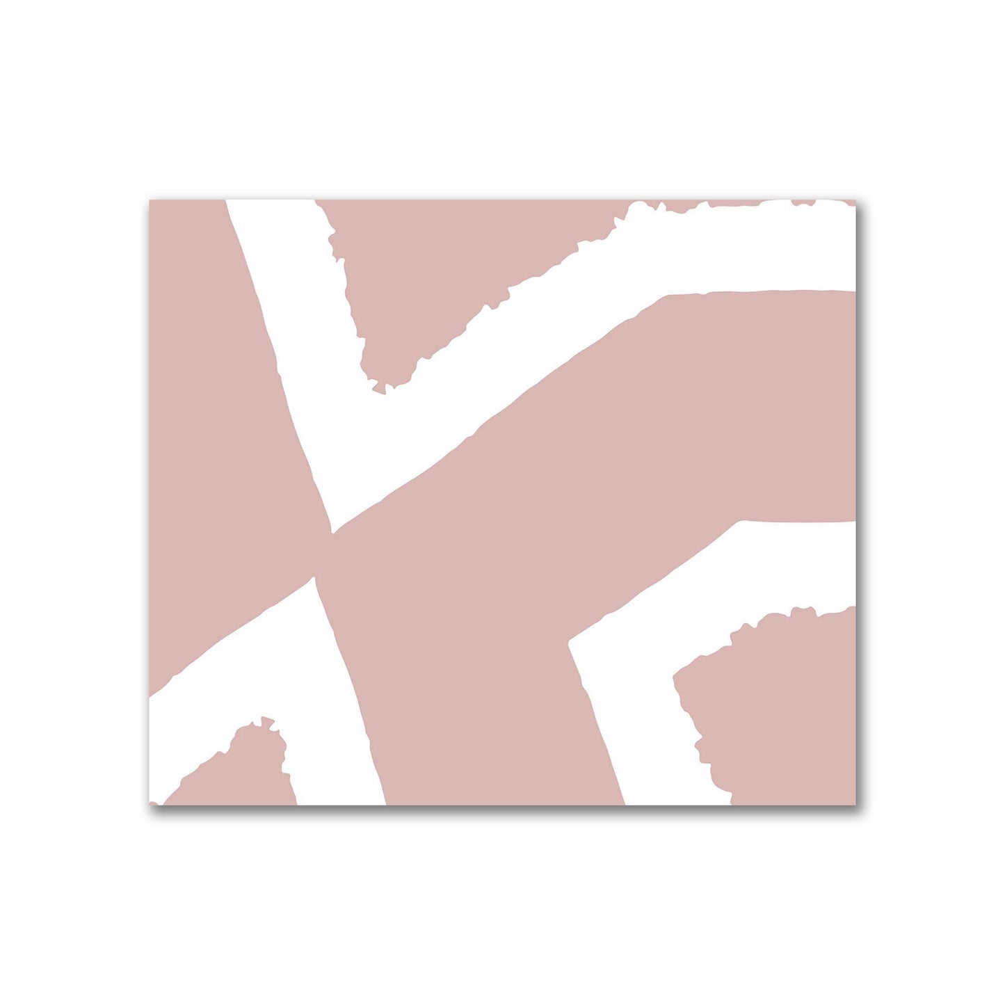 Salmon Cotton Sateen Fabric with Bold Off-White Graphic  | FACS-1139-392