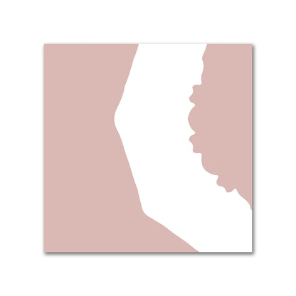 Salmon Cotton Sateen Fabric with Bold Off-White Graphic  | FACS-1139-392