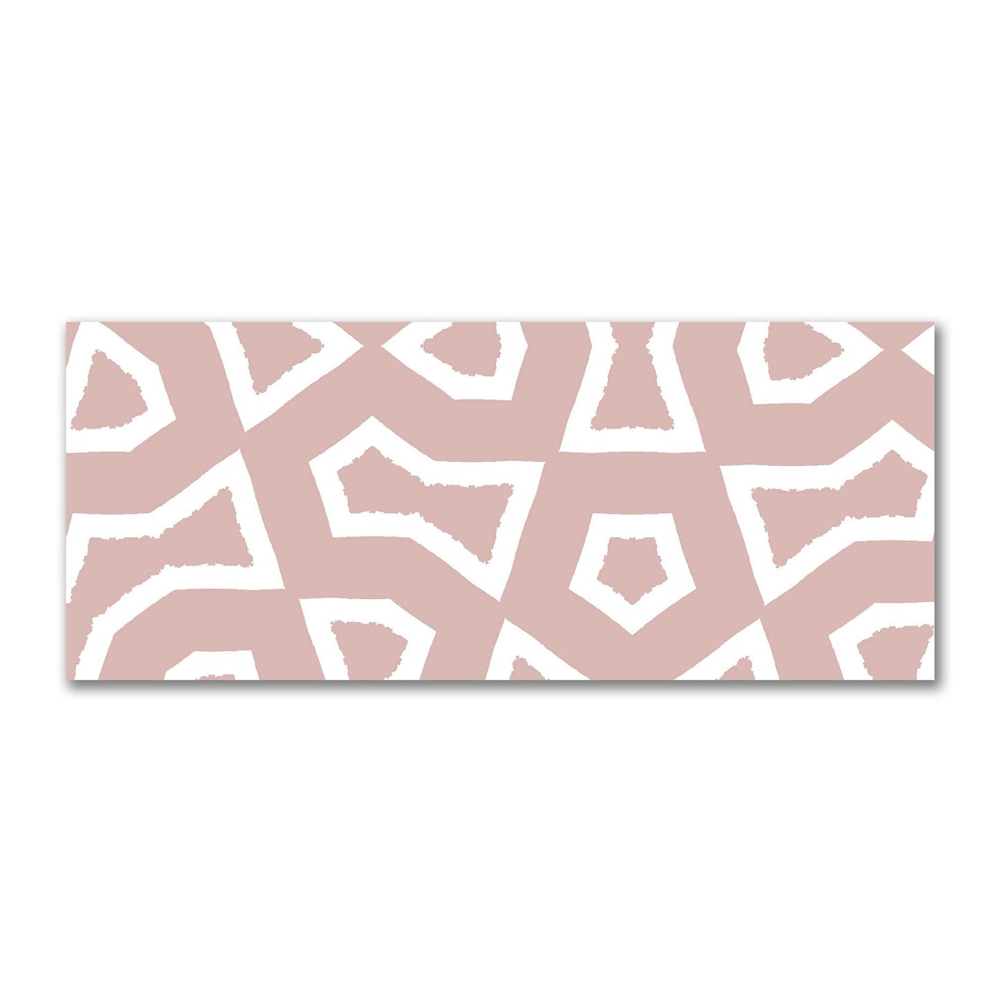 Salmon Cotton Sateen Fabric with Bold Off-White Graphic  | FACS-1139-392