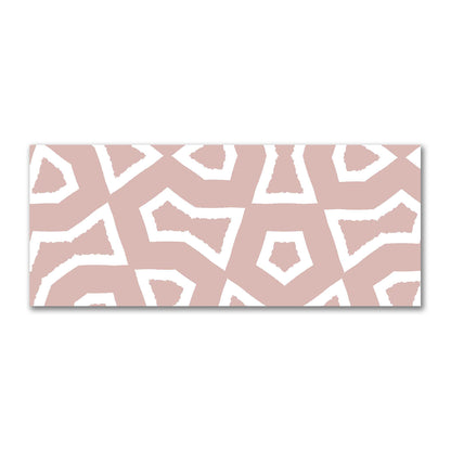 Salmon Cotton Sateen Fabric with Bold Off-White Graphic  | FACS-1139-392