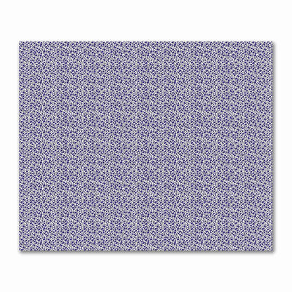 Off-White Cotton Sateen Fabric with Purple Hand-painted Dab Motif Print | FACS-1143-092