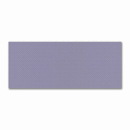 Off-White Cotton Sateen Fabric with Purple Repeating Square Motif Print | FACS-1143-122