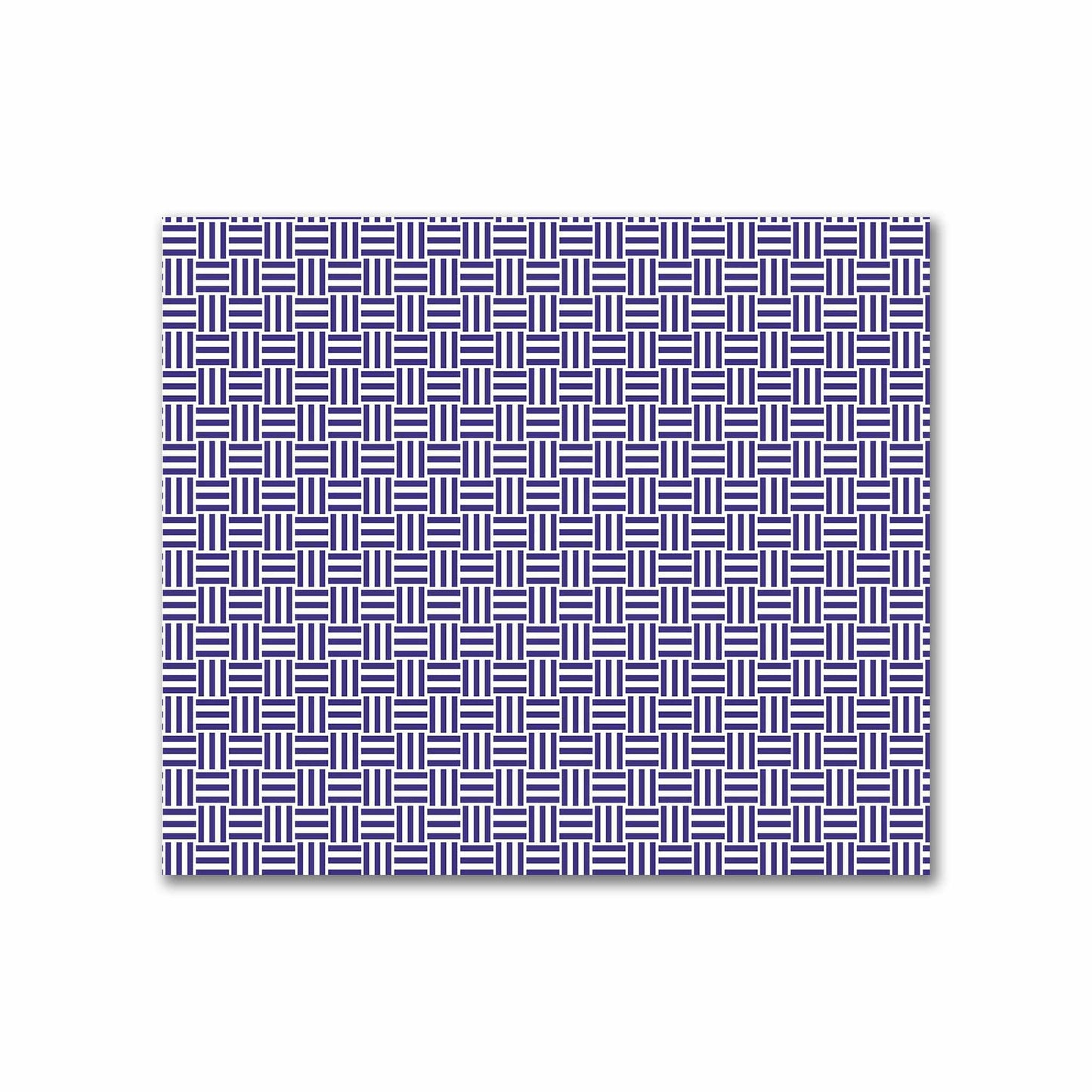 Off-White Cotton Sateen Fabric with Purple Single Weave Motif Print | FACS-1143-142