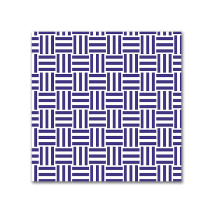 Off-White Cotton Sateen Fabric with Purple Single Weave Motif Print | FACS-1143-142