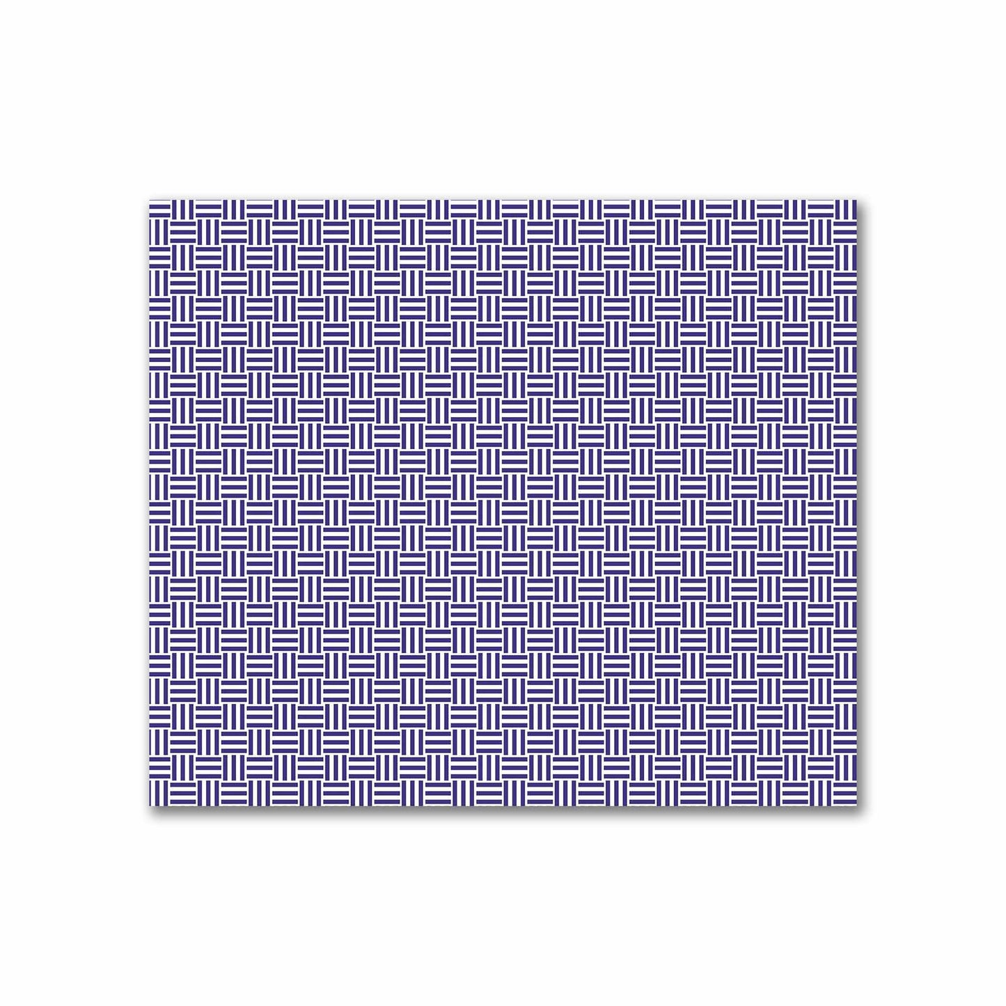 Off-White Cotton Sateen Fabric with Purple Double Weave Motif Print | FACS-1143-144