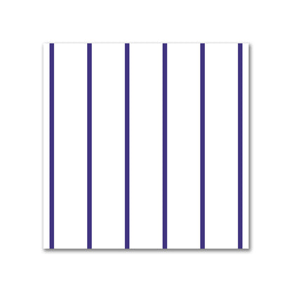 Off-White Cotton Sateen Fabric with Fine Purple Stripes, FACS-1143-151