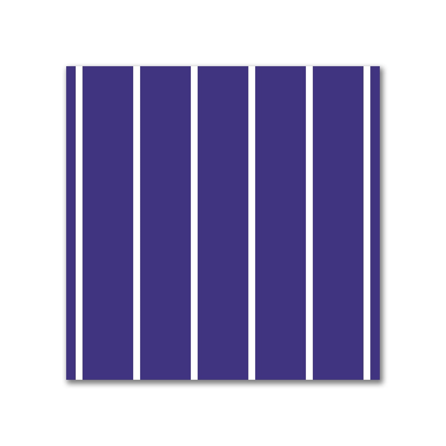 Cotton Sateen Fabric with Fine Off-White Stripes on Purple, FACS-1143-152