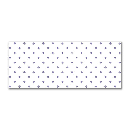 Off-White Cotton Sateen Fabric with Purple Hand-painted Swizzle Motif Print | FACS-1143-171