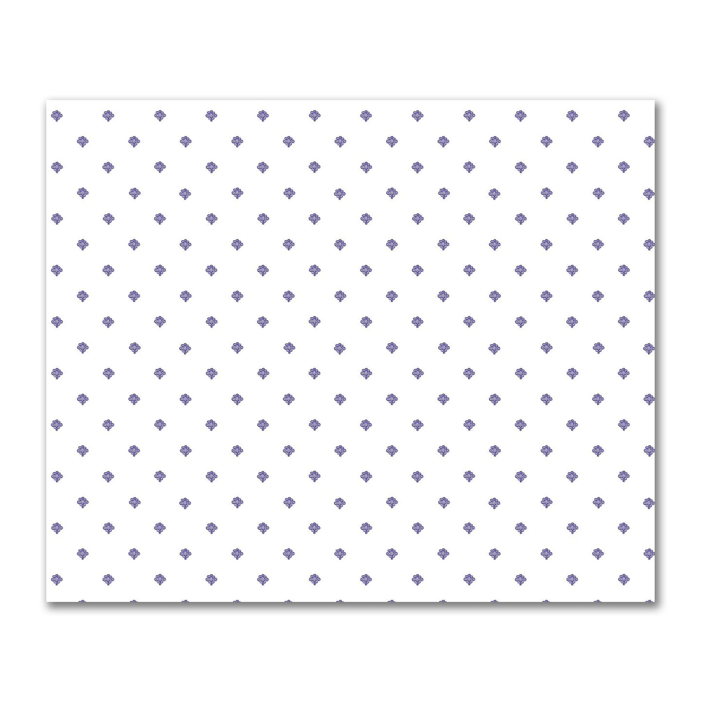 Off-White Cotton Sateen Fabric with Purple Hand-painted Swizzle Motif Print | FACS-1143-171