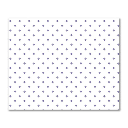 Off-White Cotton Sateen Fabric with Purple Hand-painted Swizzle Motif Print | FACS-1143-171
