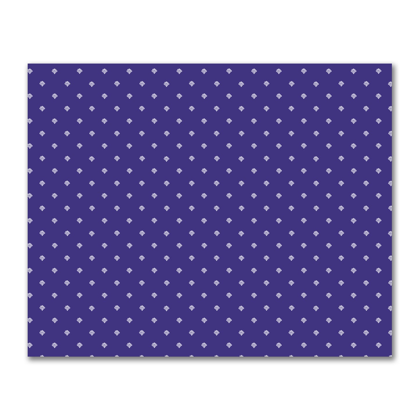 Purple Cotton Sateen Fabric with Off-White Hand-painted Swizzle Motif Print | FACS-1143-172