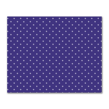 Purple Cotton Sateen Fabric with Off-White Hand-painted Swizzle Motif Print | FACS-1143-172