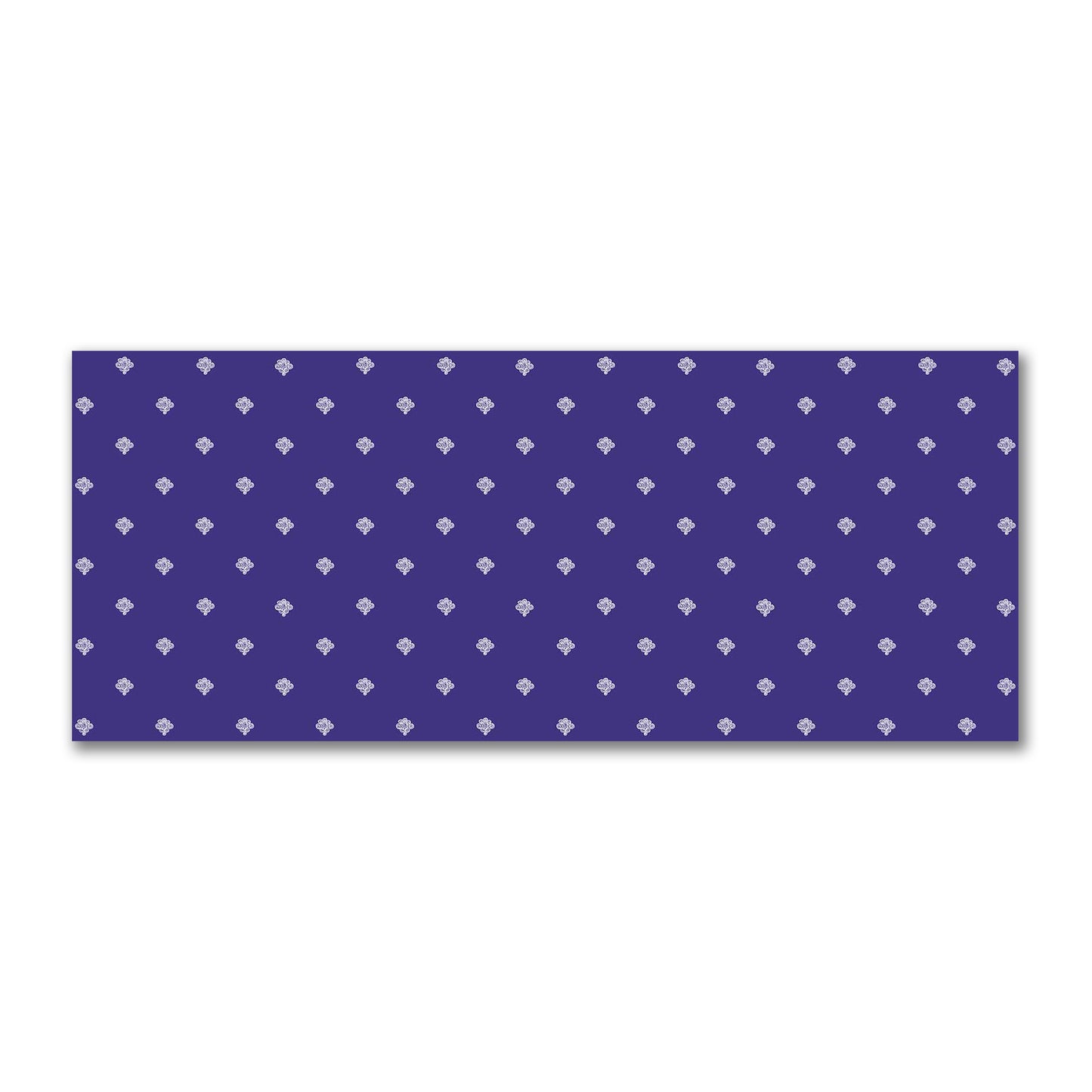 Purple Cotton Sateen Fabric with Off-White Hand-painted Swizzle Motif Print | FACS-1143-172