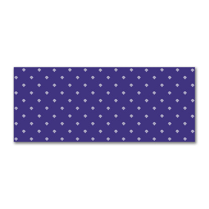 Purple Cotton Sateen Fabric with Off-White Hand-painted Swizzle Motif Print | FACS-1143-172