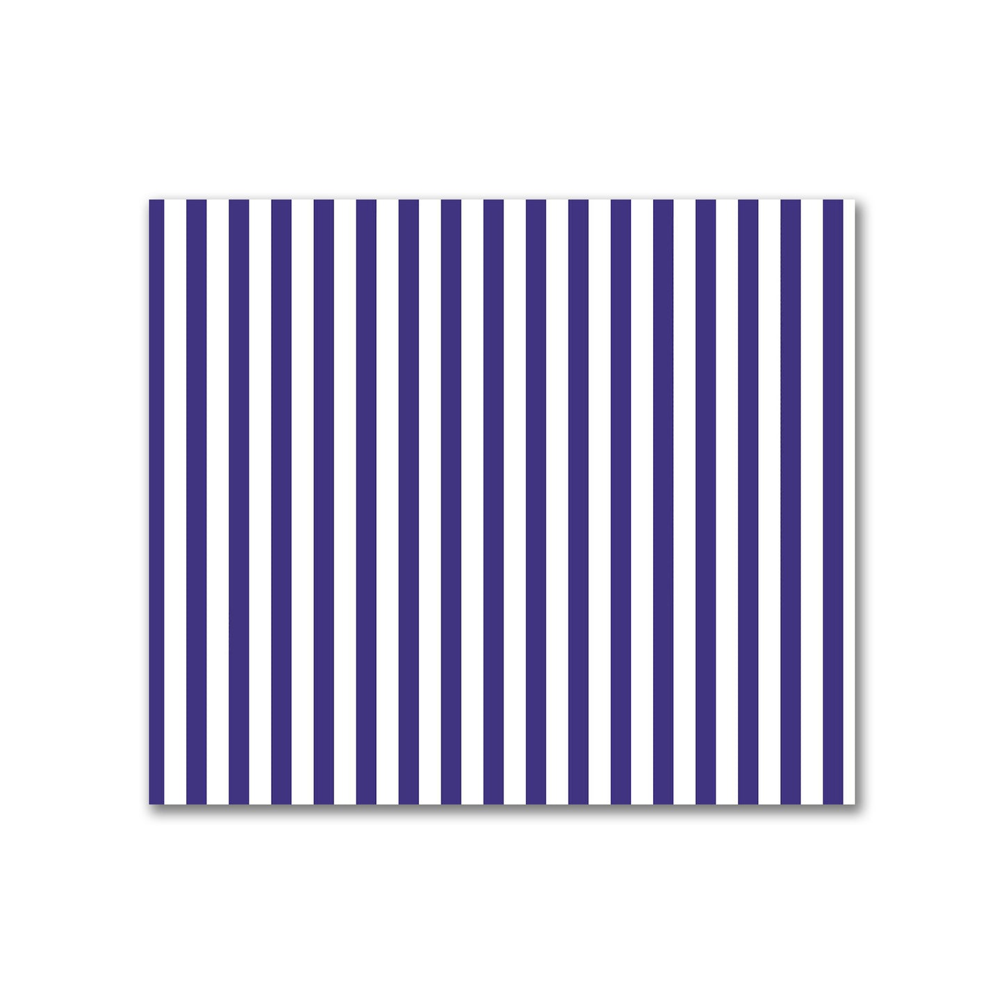 Off-White Cotton Sateen Fabric with Thin Purple Bars, FACS-1143-241