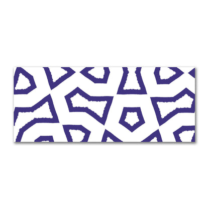 Off-White Cotton Sateen Fabric with Bold Purple Graphic  | FACS-1143-391