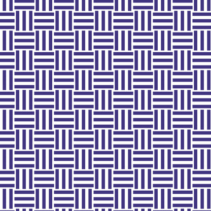 Off-White Cotton Sateen Fabric with Purple Double Weave Motif Print | FACS-1143-144