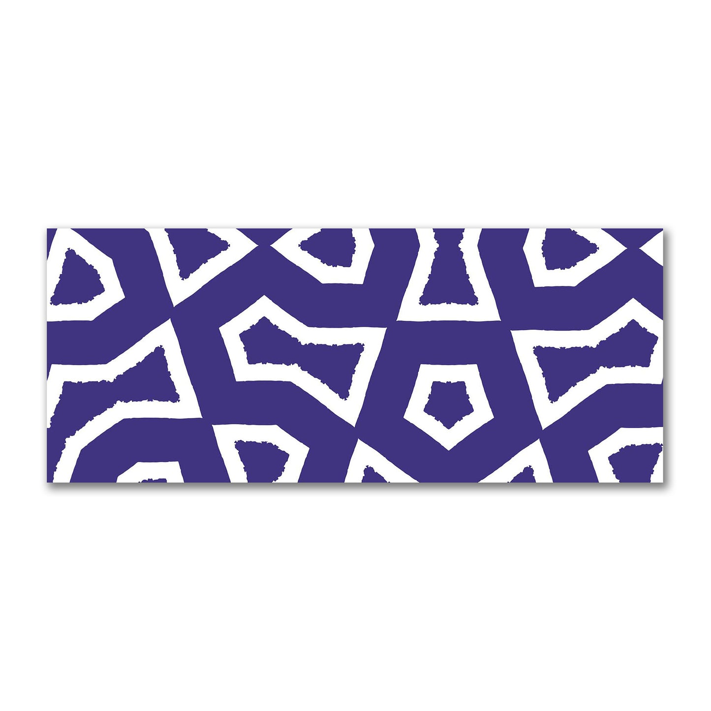 Purple Cotton Sateen Fabric with Bold Off-White Graphic  | FACS-1143-392
