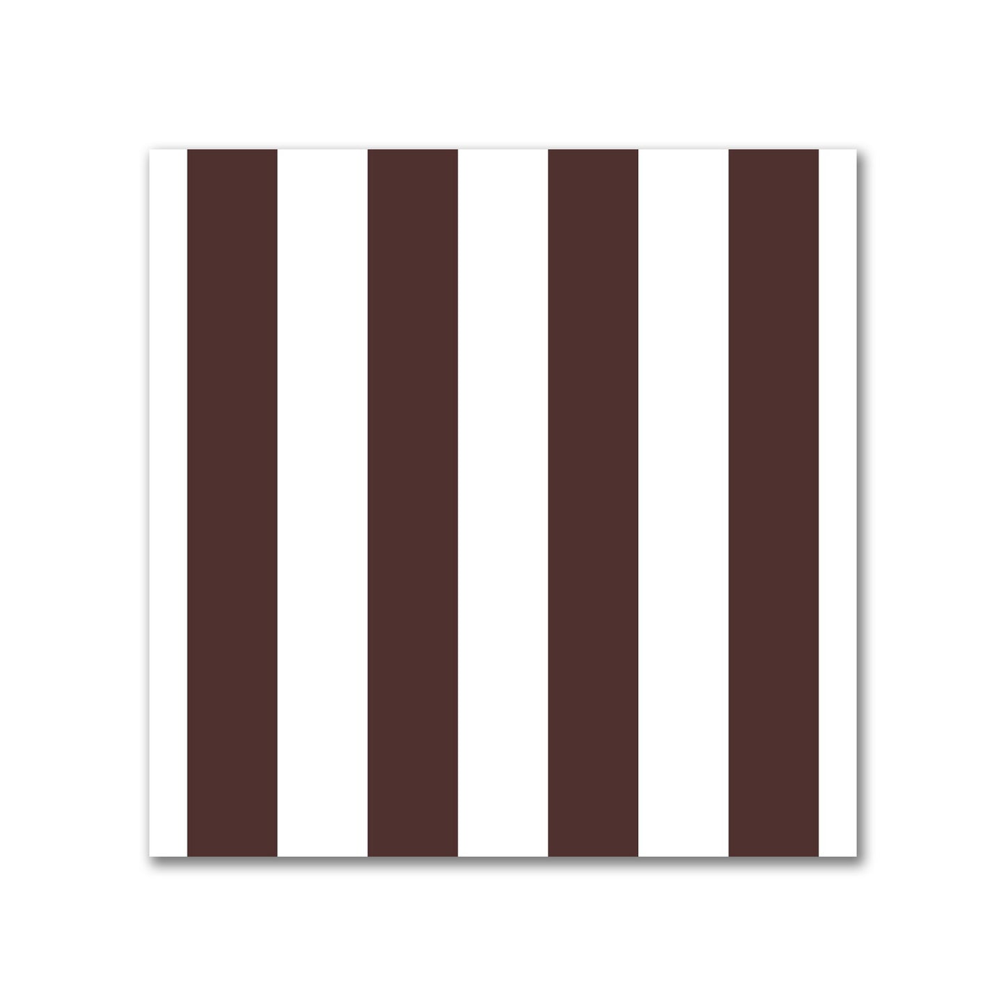 Off-White Cotton Sateen Fabric with Brown Bars, FACS-1161-051
