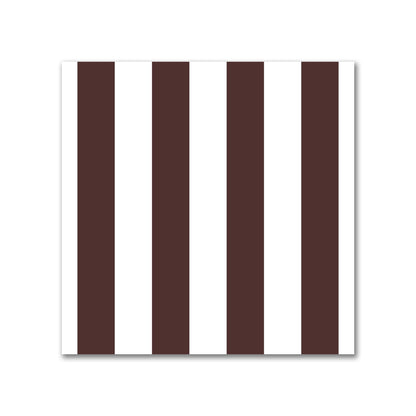 Off-White Cotton Sateen Fabric with Brown Bars, FACS-1161-051