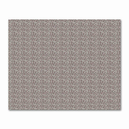Off-White Cotton Sateen Fabric with Brown Hand-painted Dab Motif Print | FACS-1161-092