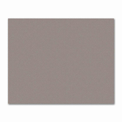 Off-White Cotton Sateen Fabric with Brown Repeating Square Motif Print | FACS-1161-122