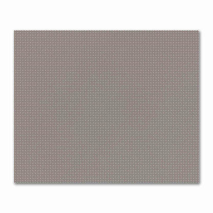 Off-White Cotton Sateen Fabric with Brown Repeating Square Motif Print | FACS-1161-122