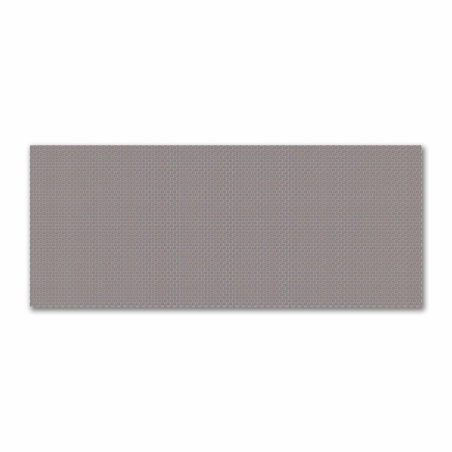 Off-White Cotton Sateen Fabric with Brown Double Weave Motif Print | FACS-1161-144