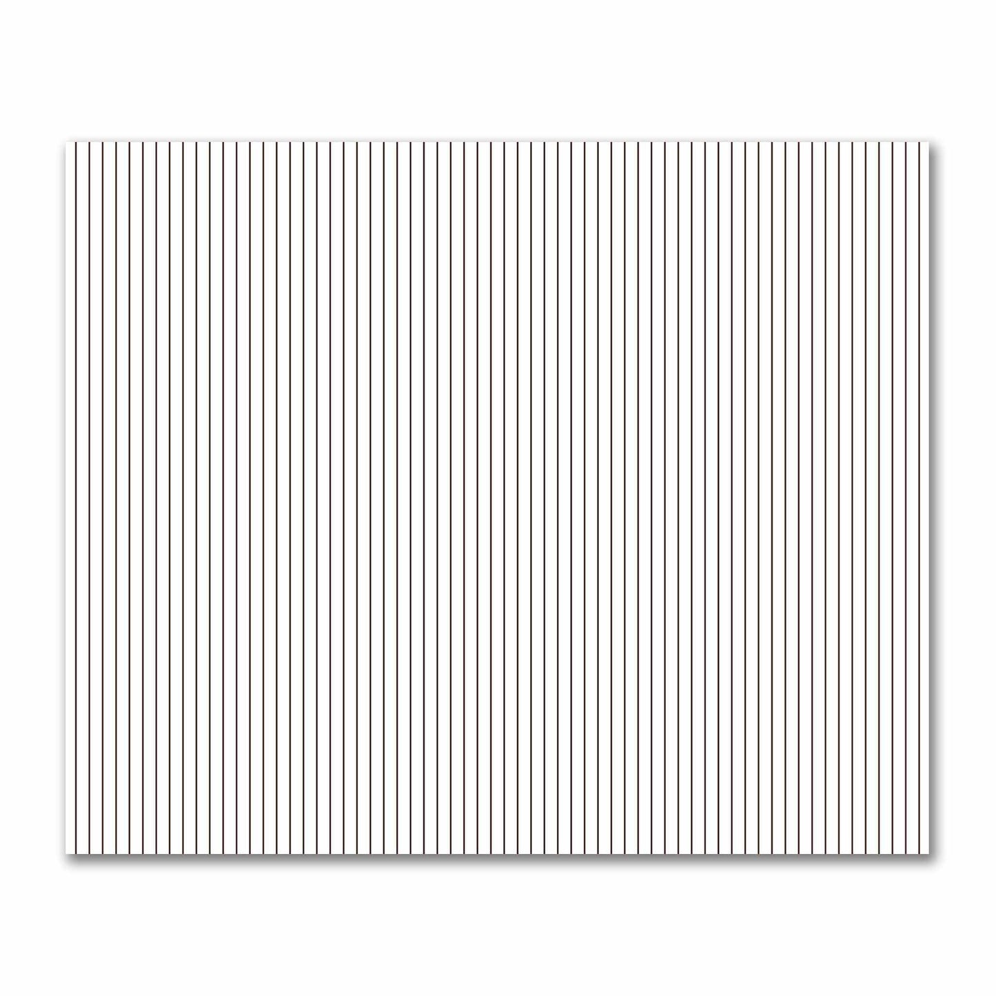Off-White Cotton Sateen Fabric with Fine Brown Stripes, FACS-1161-151