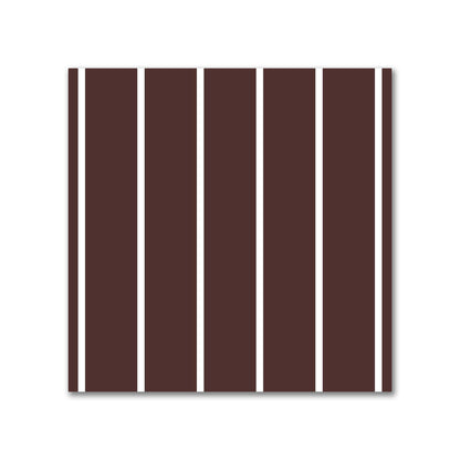 Cotton Sateen Fabric with Fine Off-White Stripes on Brown, FACS-1161-152
