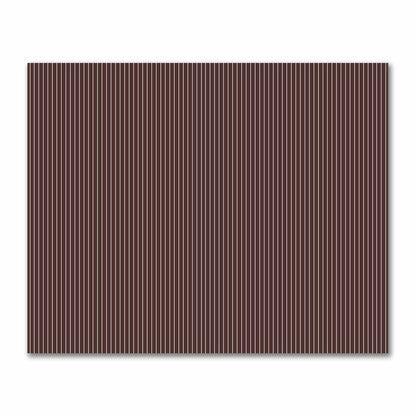 Cotton Sateen Fabric with Fine Off-White Stripes on Brown, FACS-1161-152