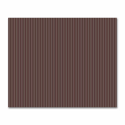 Cotton Sateen Fabric with Fine Off-White Stripes on Brown, FACS-1161-152