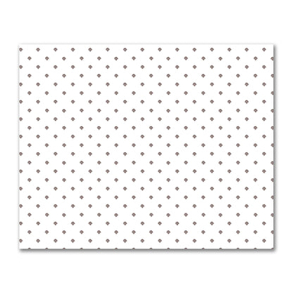 Off-White Cotton Sateen Fabric with Brown Hand-painted Swizzle Motif Print | FACS-1161-171