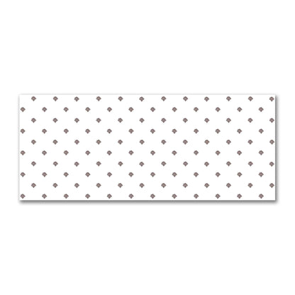Off-White Cotton Sateen Fabric with Brown Hand-painted Swizzle Motif Print | FACS-1161-171